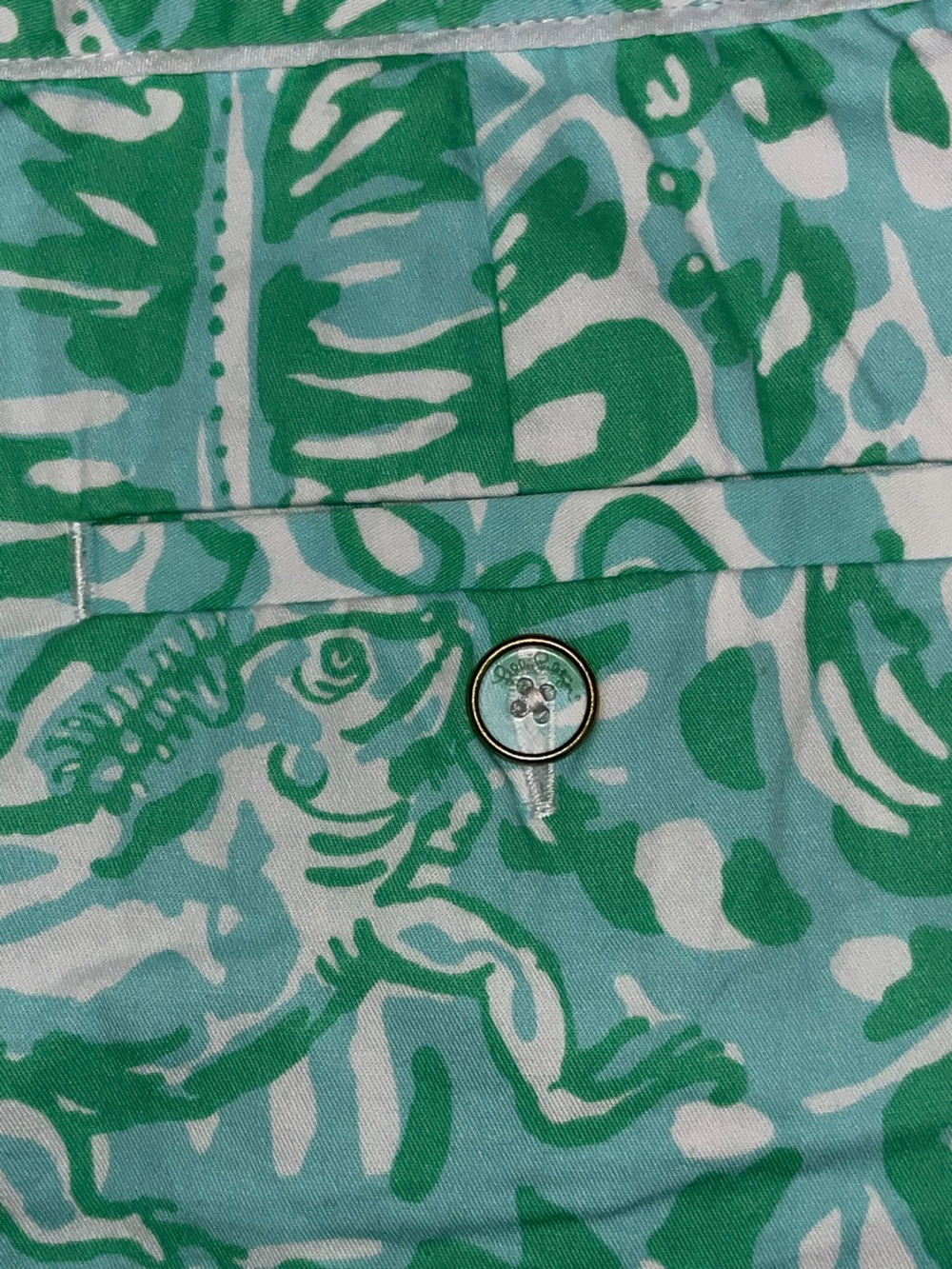 Lilly Pulitzer 2 Cleona Skort Bungle in the Jungle green pockets tag iguana - Picture 4 of 5